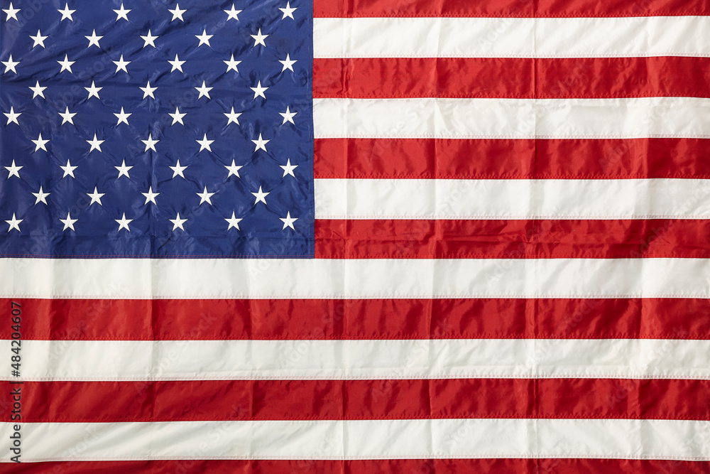 Naklejka premium United States of America flag. Stripes and stars. 4th july.