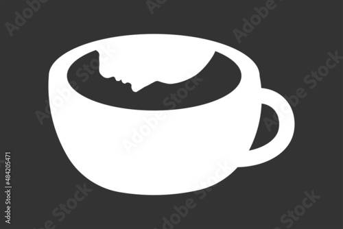 Face in a cup