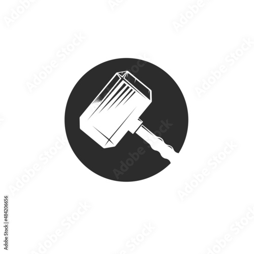 hammer icon vector illustration concept  design