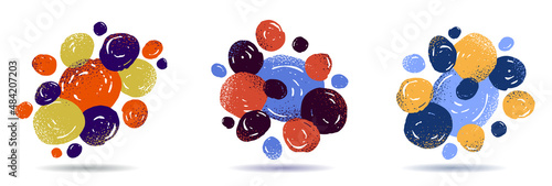 Abstract artistic vector ba...
