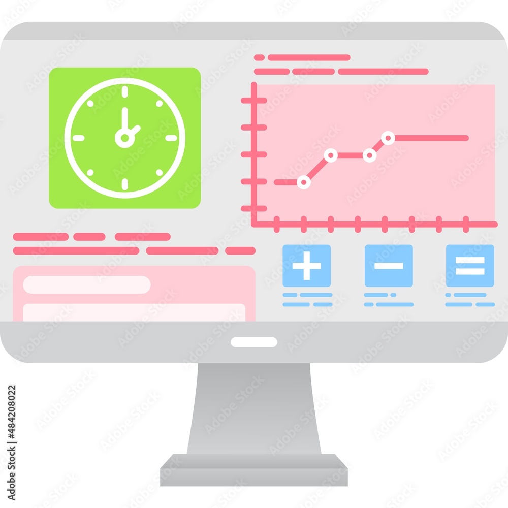 Fototapeta premium Smart farming technology and statistic icon vector