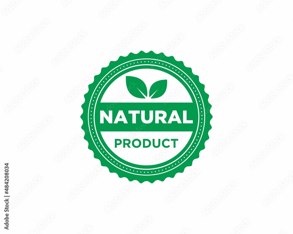Natural product label stamp Natural product label stamp