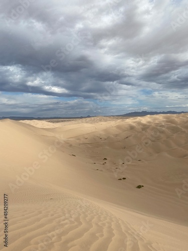 Desert Sand Dunes Cloduy