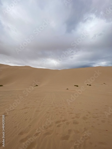 Desert Sand Dunes Cloduy