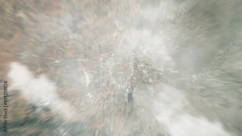 Zoom in from space and focus on Abilene, Texas, USA. 3D Animation. Background for travel intro. Elements of this image furnished by NASA	