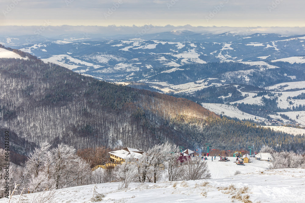 Pylypets is a ski resort named after the picturesque village of Pylypets, and is located at the foot of the Hymba and Zhyd-Magura mountains, Carpathian Mountains of Ukraine.