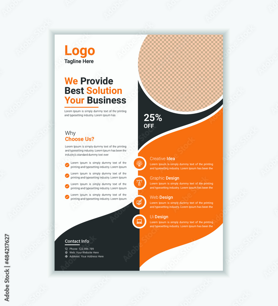 Modern And Professional Corporate Flyer Template Design