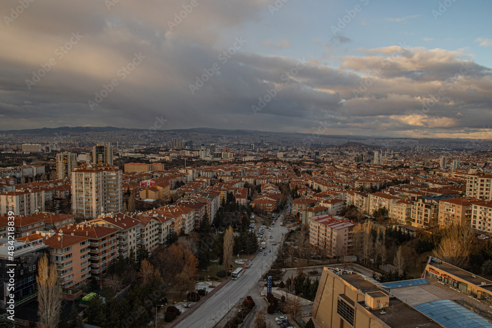 Sunset at Ankara, Turkey
