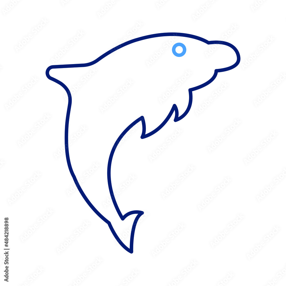 Dolphin fish Vector icon which is suitable for commercial work and easily modify or edit it
Dolphin fish Vector icon which is suitable for commercial work and easily modify or edit it