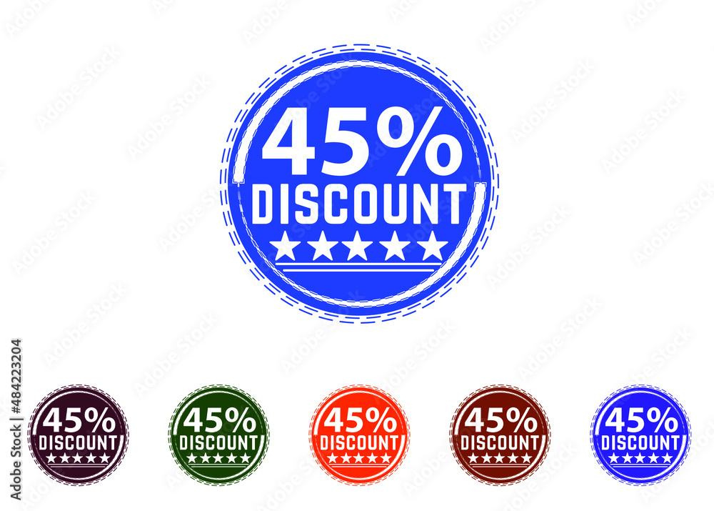 45 percent discount new offer logo and icon design 45 percent discount new offer logo and icon design