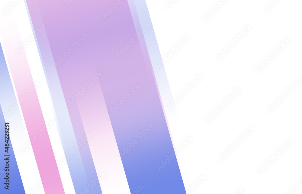 Half striped trendy background, gradient diagonal lines in blue, pink, magenta colors. Background for websites, template illustration. 