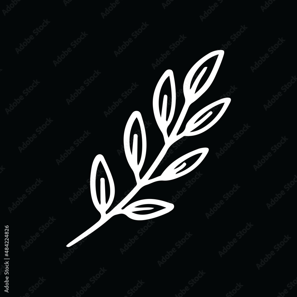 Obraz premium wheat icon black and white vector design