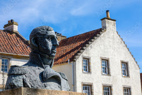 Bust of Rear Admiral Thomas Alexander Cochrane, Culross, Fife, Scotland photo