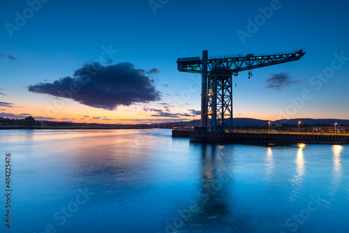 Clydebank Titan, cantilever crane, River Clyde, Scotland photo