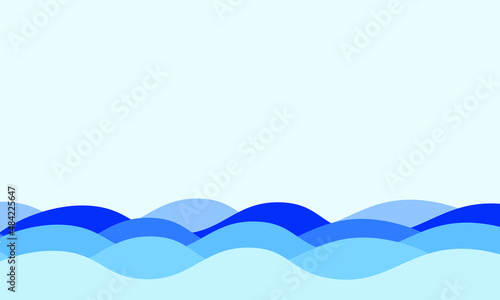 Blue water wave background Free Vector