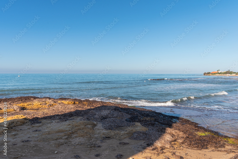 View of Punta Secca, Santa Croce Camerina, Ragusa, Sicily, Italy, Europe View of Punta Secca, Santa Croce Camerina, Ragusa, Sicily, Italy, Europe