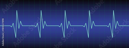 Ecg, ekg monitor with cardio diagnosis. Heart rhythm line vector design to use in healthcare, healthy lifestyle, medicine, ekg, ecg concept illustration projects. 