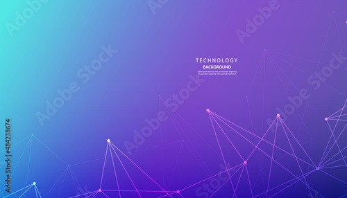 Abstract technology background images related to the network. Communication Geometrics