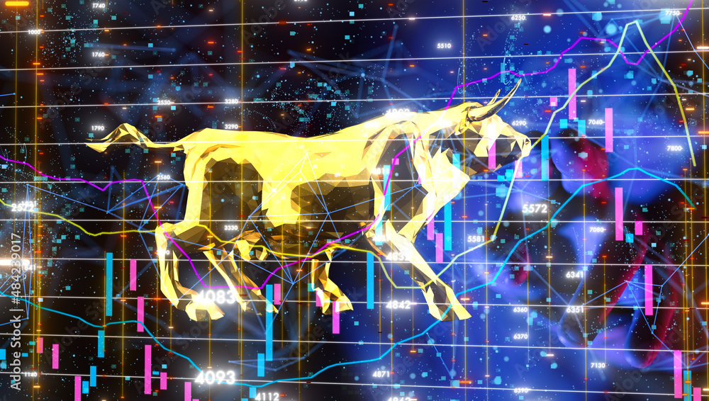 stock market 3d modern in hand stock market 3d modern in hand