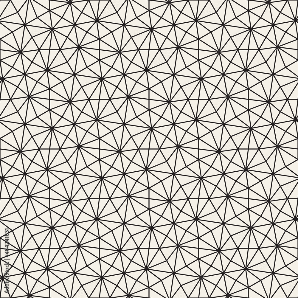 Fototapeta premium Vector seamless pattern. Repeating geometric elements. Stylish background design.