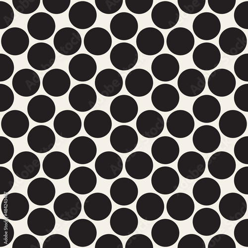 Vector seamless pattern. Repeating geometric elements. Stylish background design.