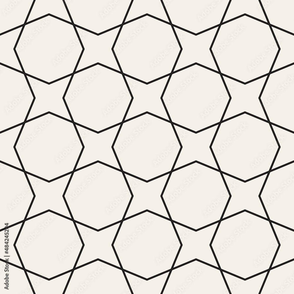 Naklejka premium Vector seamless pattern. Repeating geometric elements. Stylish background design.