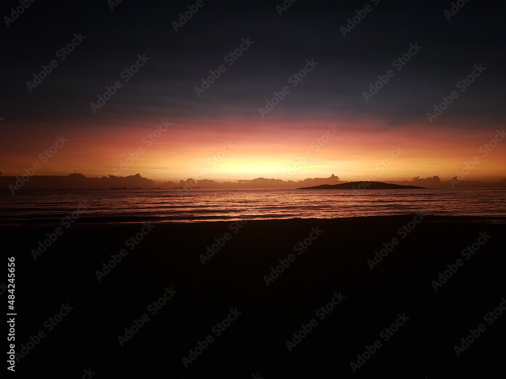 Sunrise at the beach of Itaparica, Espírito Santo, Brazil Sunrise at the beach of Itaparica, Espírito Santo, Brazil