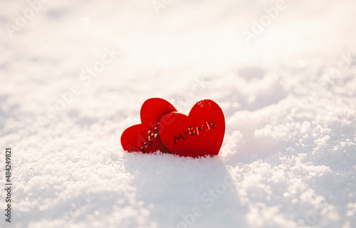 heart in the snow