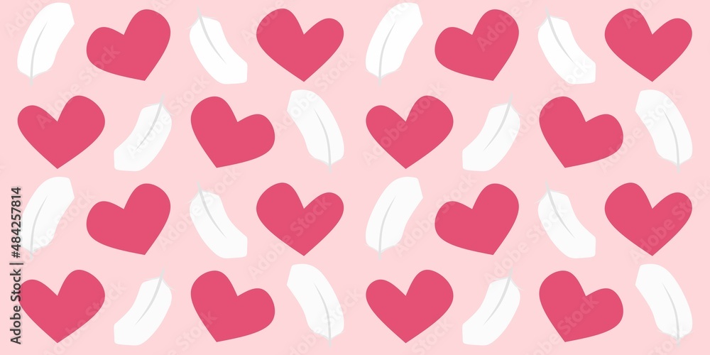 seamless background with hearts seamless background with hearts