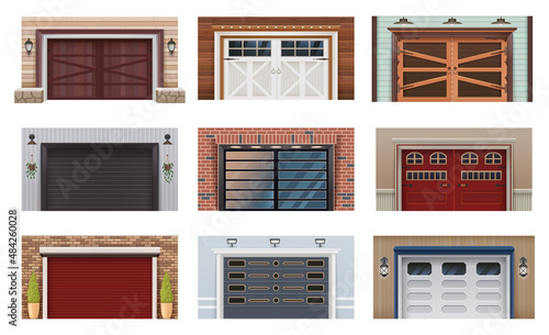 Garage door gates, warehouse shutter metal rollers