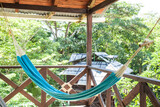 Hammock in spa in the middle of nature. Capurgana, Acandi, Choco, Colombia
