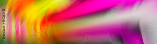 abstract color composition of pink purple yellow and white stripes, 3d render, blurred image