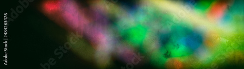 bright color blurs on a dark background, 3d render, blurred image
