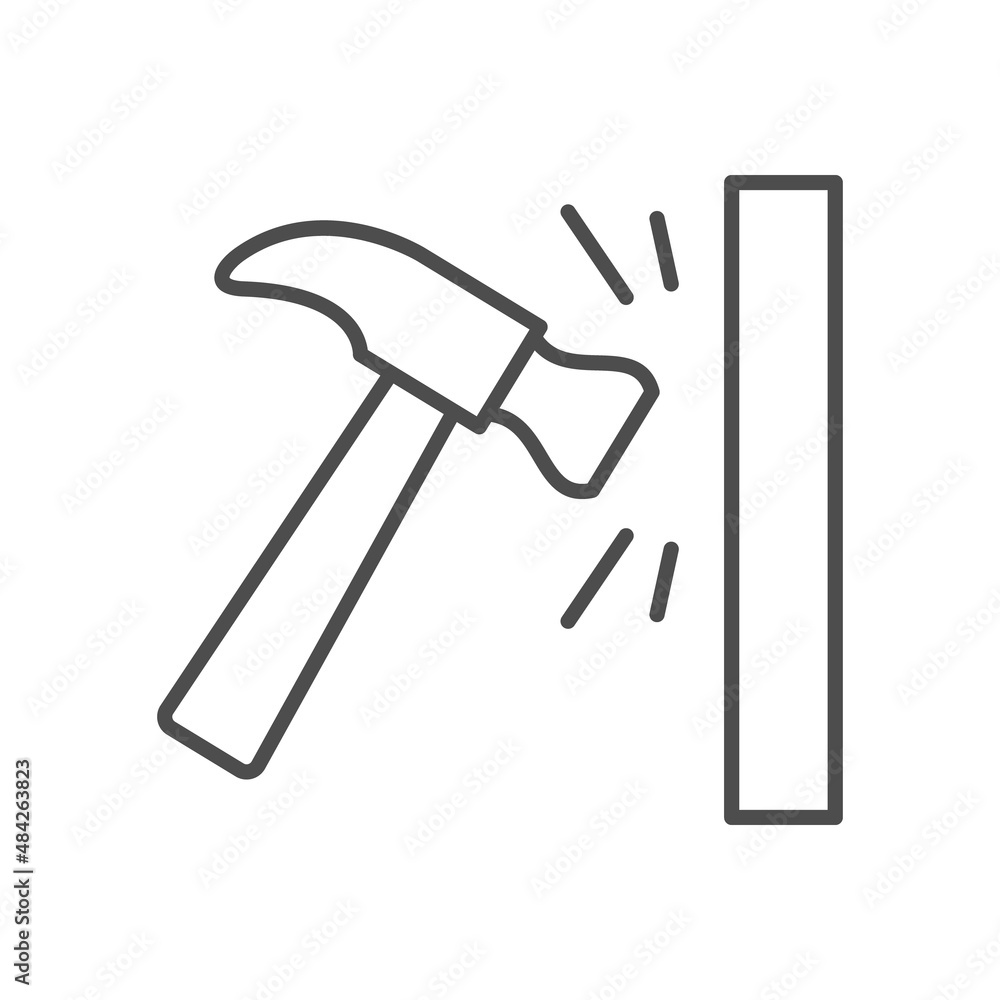 Repair process line outline icon Repair process line outline icon