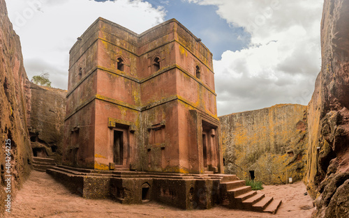 Saint George  Bet Giyorgis  rock-hewn church in Lalibela  Ethiopia