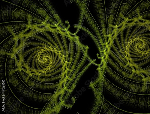 Imaginatory fractal abstract background Image