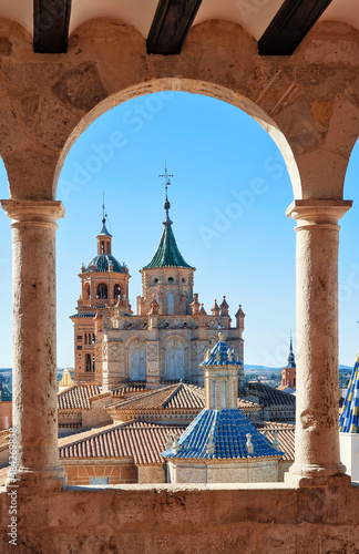 Teruel Cathedral seen through the arches