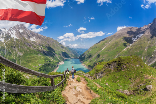 Принти на полотні Kaprun High Mountain Reservoirs - Zell am See-Kaprun with beautiful nature,Salcb