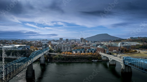 Chattanooga Skyline with Lookout Mountain in the background