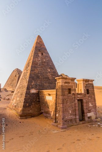 Photography View of Meroe pyramids, Sudan