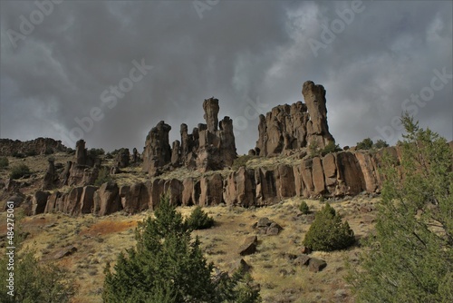 Rock formations near Jarbidge in northeast Nevada photo