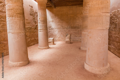 Columns in the Lion Temple (Apedemak) at Musawwarat es-Sufra (Musawarat Al-Sufra) in Sudan photo