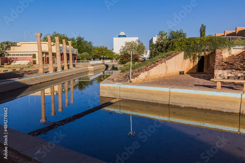 View of the grounds of Sudan National Museum in Khartoum, capital of Sudan photo