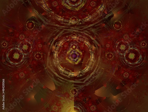 Imaginatory fractal abstract background Image