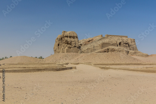 Western Deffufa, adobe temple ruins in the ancient city Kerma, Sudan