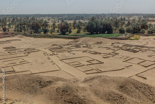 Ruins of the ancient city Kerma, Sudan photo