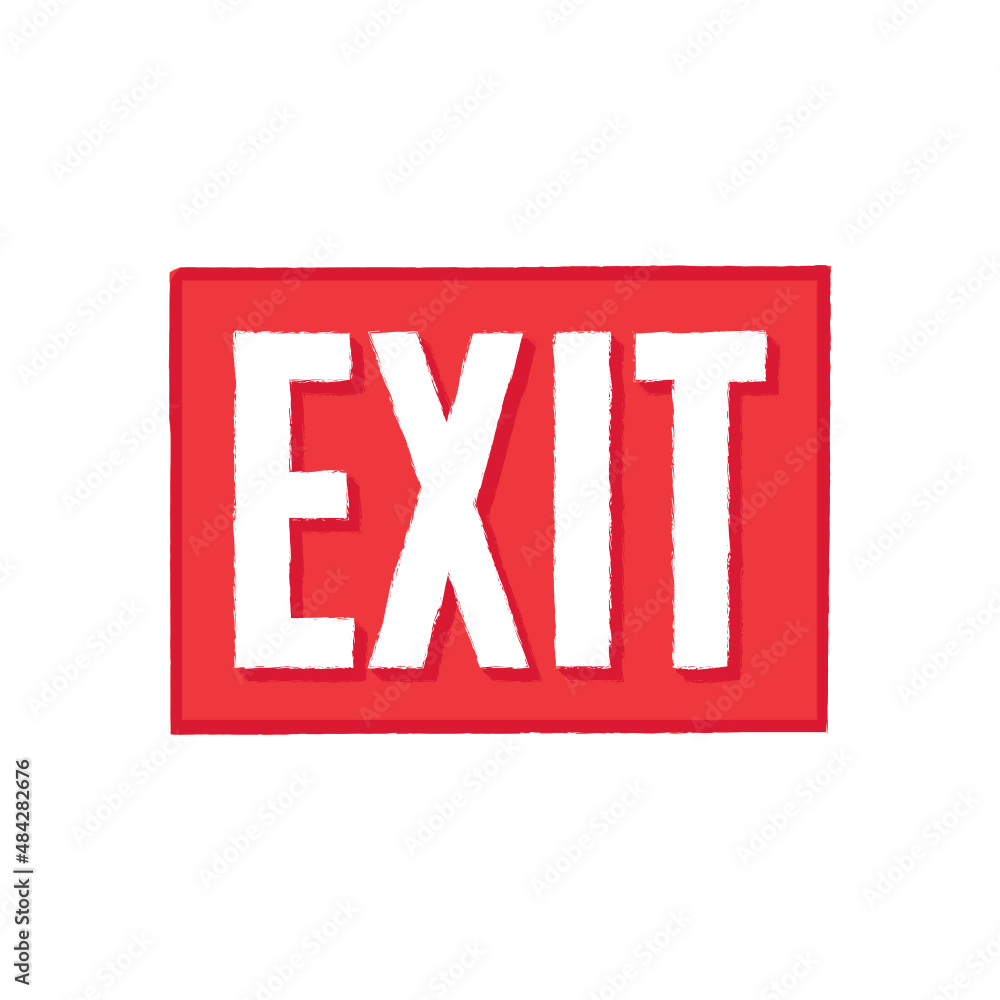 Exit Sign, Exit Vector, Emergency Exit Sign, Vector Illustration Background Exit Sign, Exit Vector, Emergency Exit Sign, Vector Illustration Background