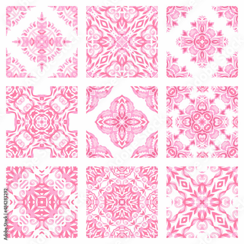 vintage tile pattern. vector illustration