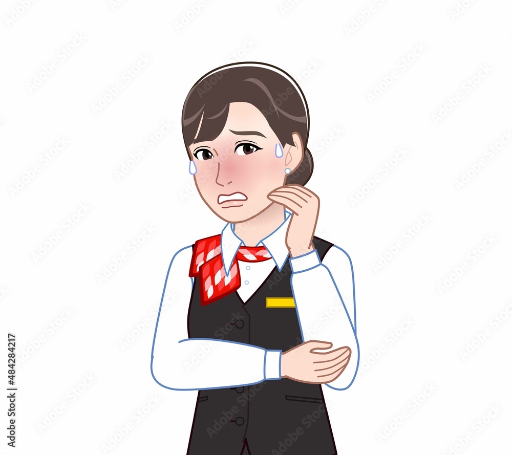 サービス業の女性 サービス業の女性
