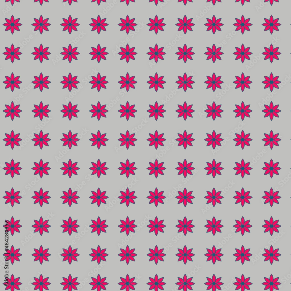 patrón de flores magentas y azules patrón de flores magentas y azules